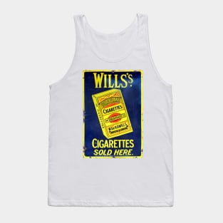 Wills Cigarettes vintage enamel advertising sign Tank Top